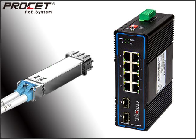 포 스위치에서 SFP 공항과 RJ45 공항 사이의 차이